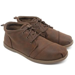 BOBS Skechers Womens Chill Luxe Brown Vegan Leather Boots SIZE 8.5